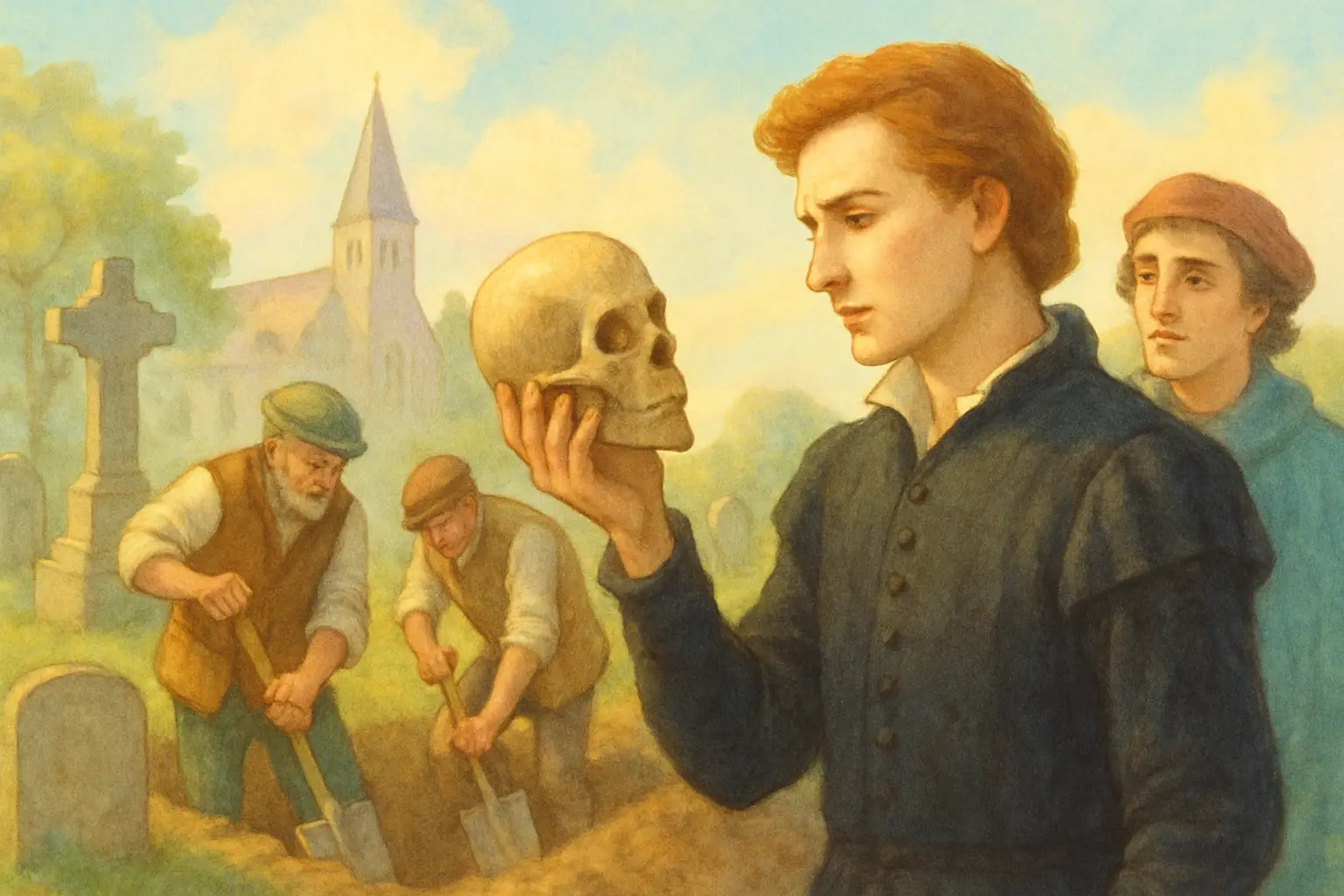 Hamlet (हिन्दी अनुवाद): Act 5 Scene 1